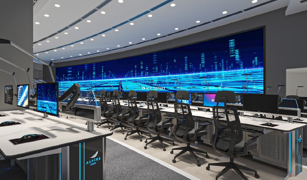 控制室控制台监控室操作台升降台定制